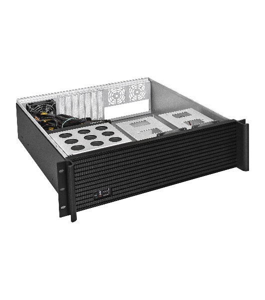 Серверный корпус ExeGate EX292699RUS Pro 3U450-08 (RM 19', высота 3U, глубина 450, БП 1100ADS, USB)