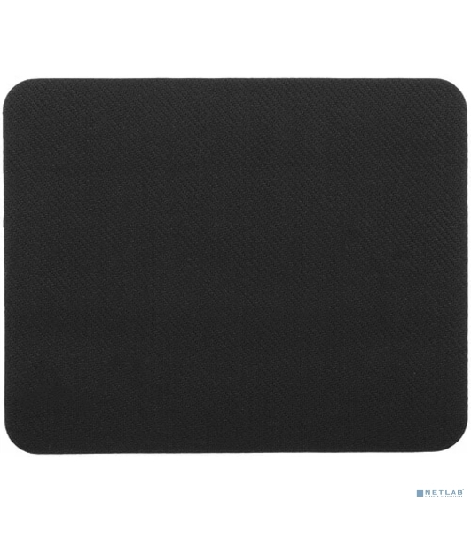 Коврик для мыши Gembird MP-BLACK-S, черный, 220х180х2мм, ткань/резина, пакет