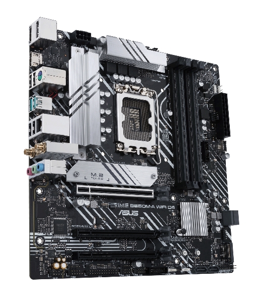 Материнская плата ASUS PRIME B660M-A WIFI D4, Socket LGA 1700, Intel B660, 4xDDR4, 4xSATA, 2xM.2, 1xPCIe 4.0 x16, 1xPCIe 3.0 x16, 1xDP, 2xHDMI, 1x 1Gb LAN, 2xUSB-A 3.2 Gen 2, 4xUSB-A 2.0, 3x3.5 мм, 7.1, mATX