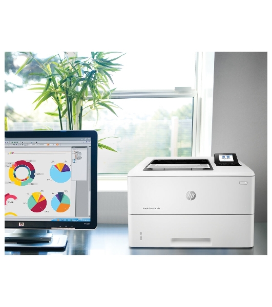 Принтер лазерный HP LaserJet Enterprise M507dn (1PV87A), A4, ч/б, печ. до 43 стр/мин, 1200 x 1200 dpi, USB, RJ-45, Air Print, Mopria