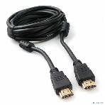 Кабель HDMI Cablexpert CCF2-HDMI4-10, 19M/19M, v2.0, медь, позол.разъемы, экран, 2 фер.кольца, 3м, черный, пакет, фото3