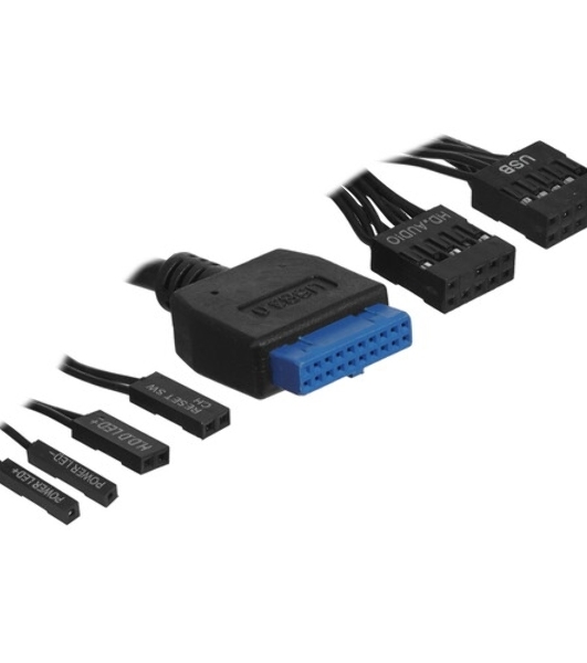 Компьютерный корпус с блоком питания 450Вт. Сase Forza mATX, 450W, 2xUSB 3.0, Black, w/o FAN, 12 см fan PSU, power cord