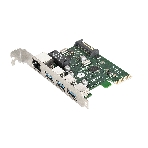 Контроллер сетевой ExeGate EXE-361 PCI-E 2.0, 3*USB 3.0 ext + LAN UTP 1000Mbps, раз.доп.пит.OEM), фото 1