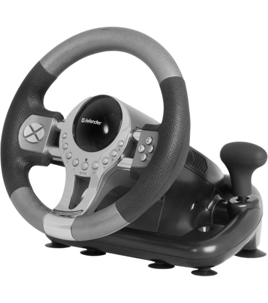 Игровой руль Defender FORSAGE 12 кн+2перекл.+1перекл. 8-ми позиц., USB