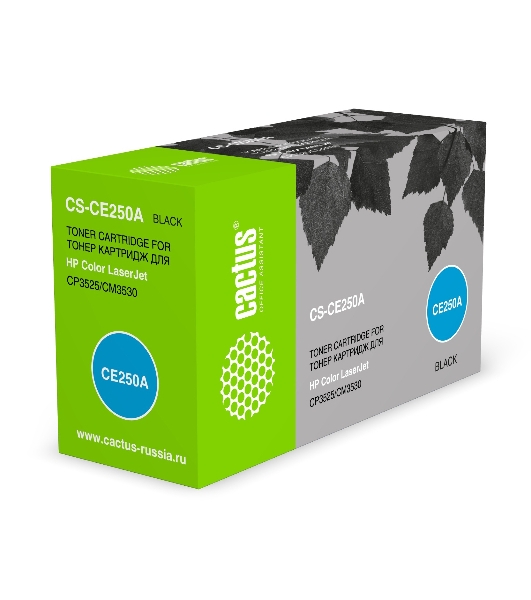 Картридж лазерный Cactus CS-CE250A черный (5000 стр.) для HP Сolor LaserJet CP3525/CM3530