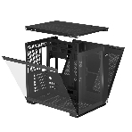 Компьютерный корпус без блока питания PCCOOLER C3 T500 BK, Panoramic Mid Tower, Black, TG, 0.7 SPCC, no fans ATX, mATX, mITX 175/400/200мм 1x2.5', 2x3.5', 6xPCI 1xUSB-C 3.1, 2xUSB-A 3.0 415x295x368mm, фото17