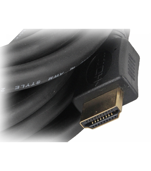 Кабель Cablexpert HDMI CC-HDMI4-7.5M, 19M/19M, v2.0, медь, позол.разъемы, экран, 7.5м, черный, пакет