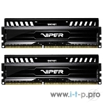 Оперативная память Patriot Viper 3, DDR3, 8GB (2x4 GB), 1600 MHz, CL9, DIMM, радиатор, черный, фото5