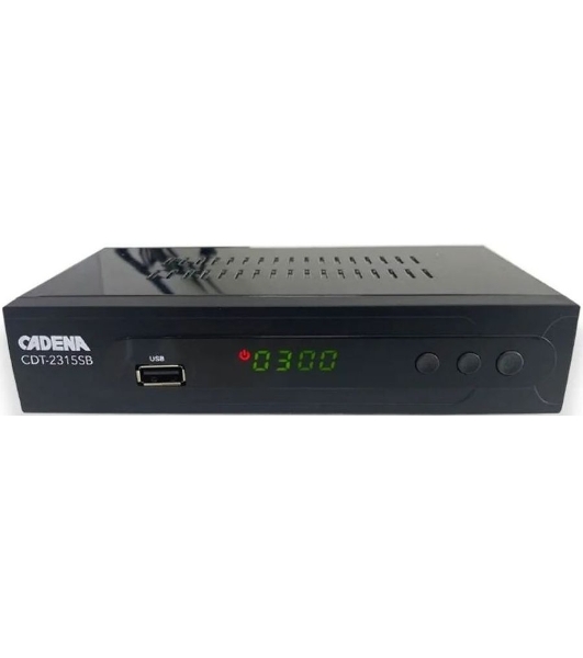 Приставка для цифрового ТВ Cadena CDT-2315SB черный, DVB-T2, DVB-T, HDMI, USB 2.0