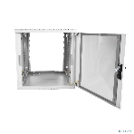 Шкаф телекоммуникационный настенный разборный 9U (600 × 520), съемные стенки, дверь стекло, фото11