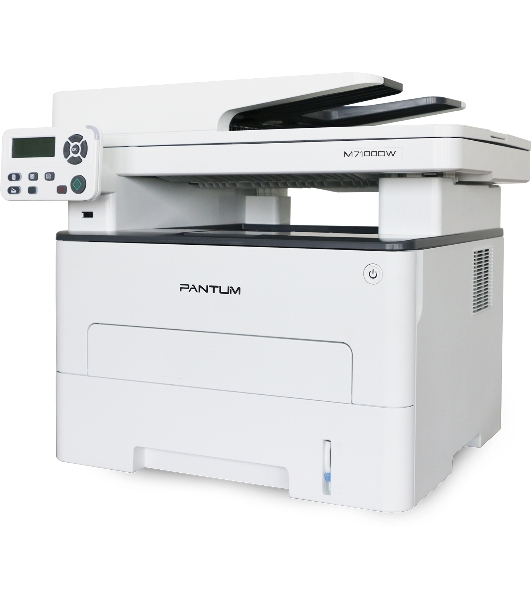 МФУ лазерное Pantum M7100DW, A4, ч/б, печ. до 33 стр/мин., скан. до 24 стр/мин., 1200x1200dpi, USB, RJ-45, Wi-Fi, проектная модель