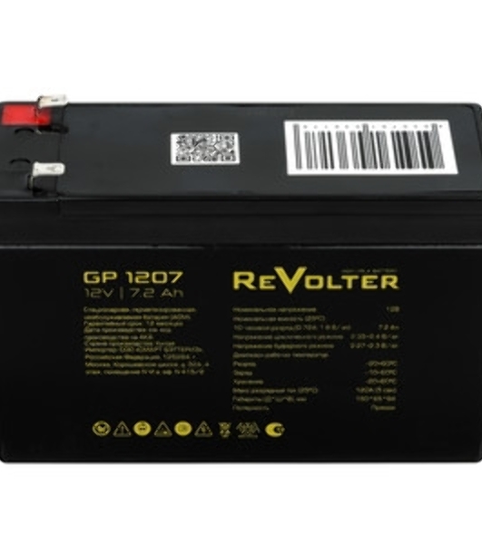 Аккумулятор 12В 7.2А.ч REVOLTER GP 1207