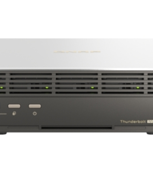 Сетевое хранилище без дисков SMB QNAP TBS-h574TX-i3-12G 5-bay E1.S or M.2 2280 PCIe NVMe, Intel Core i3-1320PE 8C(4P+4E)/12T up to 4.50GHz, 12 GB RAM, 1 x 10 GBASE-T, 2xUSB 3.2 Gen 1 port, 1xUSB 2.0 port, HDMI Output