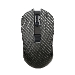 Мышь беспроводная Qumo Kevlar M26 черный, 1600 dpi, радиоканал, USB, кнопки - 4, фото 1