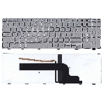 Клавиатура для ноутбука Dell Inspiron 15-7000 7537 серебристая с подсветкой, фото4