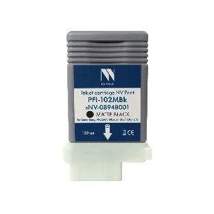 Картридж струйный NVPrint PFI-102MBk (NV-0894B001) Matte Black для Canon ImagePROGRAF iPF500/510/600/610 (130 мл) совместимый
