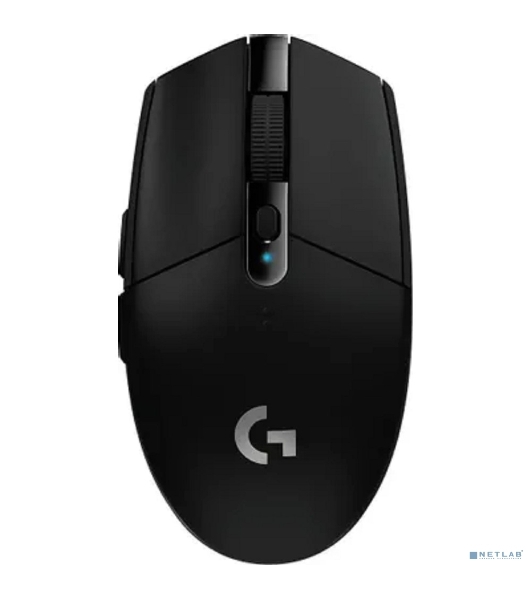 Мышь беспроводная Logitech G304 Lightspeed черный, 12000 dpi, радиоканал, USB, кнопки - 6