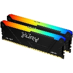 Оперативная память Kingston Fury Beast, DDR4, 64GB (2x32GB), 3200MHz, CL16, DIMM, с радиатором, RGB, черный, фото9