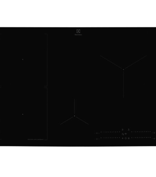 Индукционная варочная панель Electrolux EIS67453, : черный, индивидуальный слайдер для каждой зоны нагрева, 3-хступенчатая индикация остаточного тепла,акустический сигнал (вкл/выкл), Функция 'Booster', автоматика закипания, блокировка от детей, блокировка панели управления, Будильник, Таймер, функция 'Пауза', Таймер отключения с функцией Эко, беззвучный режим, Flexible Powermanagement, функция Hob-to-Hood, зона объединения Bridge, датчик от выкипания SenseBoil