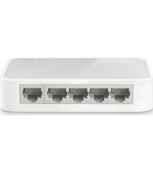Коммутатор TP-Link SOHO TL-SF1005D Коммутатор 5-port 10/100M mini Desktop Switch, 5 10/100M RJ45 ports, Plastic case