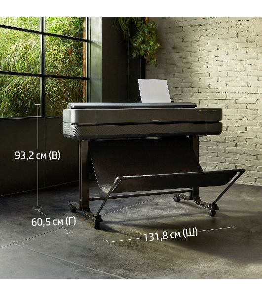 Плоттер струйный HP Designjet T650 (5HB10A), A0, 36', цветной, 914 мм, 2400x1200 dpi, USB, Gigabit Ethernet, WiFi