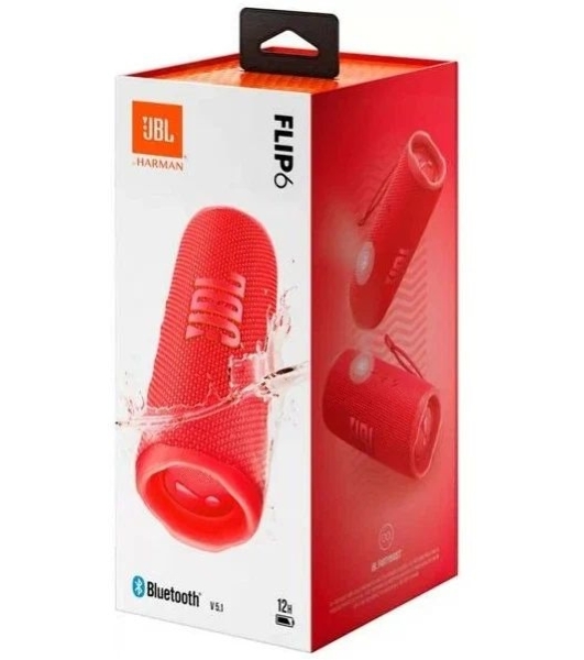 Портативная акустика JBL Flip 6, красный