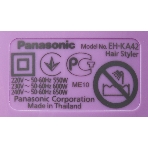 Фен-щётка Panasonic EH-KA42-V865 фиолетовый/серый, 600 Вт, 25/40 мм, фото7