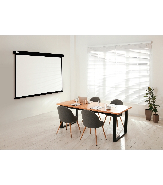 Экран Cactus 124.5x221 см Wallscreen CS-PSW-124X221-BK 16:9 настенно-потолочный рулонный черный