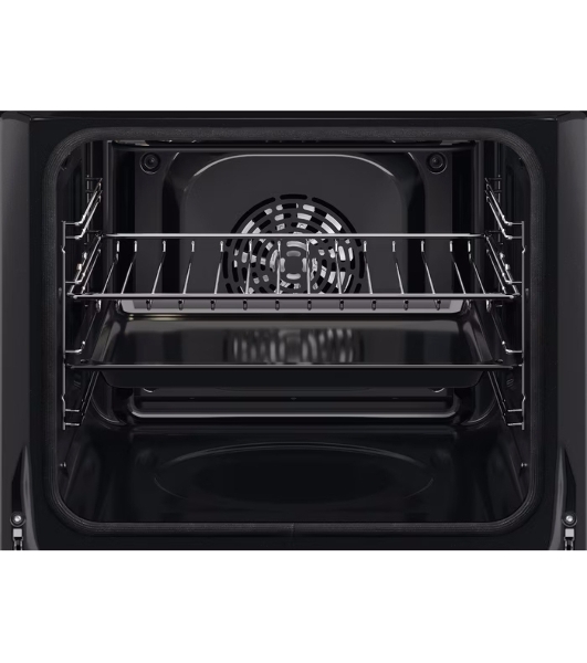 Встраиваемый духовой шкаф Electrolux COF6P76BX, Духовой шкаф электрический с конвекцией, объем 65 л, утапливаемые переключатели, 9 режимов, автопрограммы, очистка пиролитическая, 3 стекла в дверце, направляющие проволочные + телескопические (1 уровень)