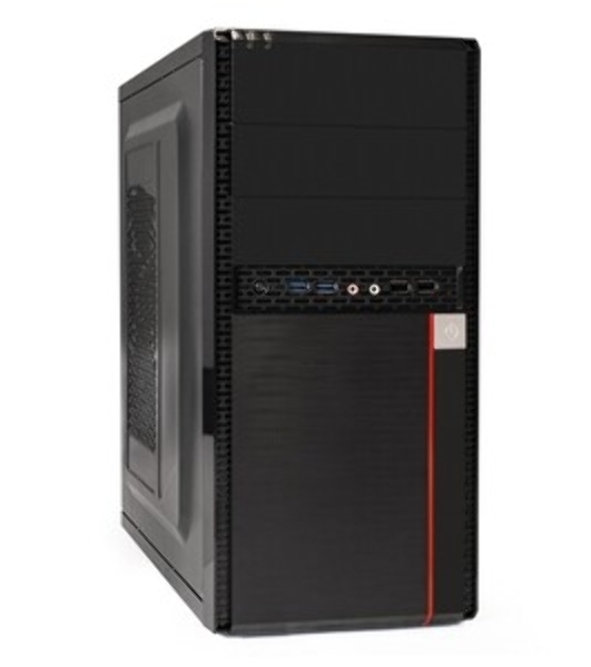 Корпус ExeGate MA-371X-UN500, Mini-Tower, чёрный, БП 500 Вт