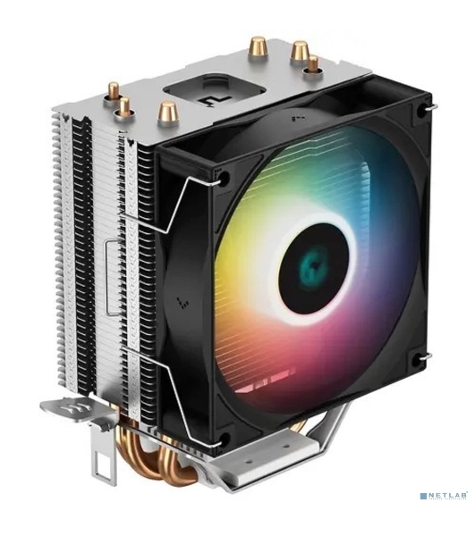 Кулер для процессора DEEPCOOL AG300 LED, 92 мм, алюминий/медь, 3050 об/мин, 30.5 дБ, 4 pin, 150 Вт, 129 мм
