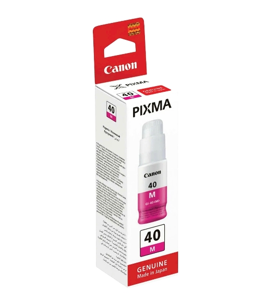 Контейнер с чернилами Canon GI-40 M пурпурный (7700 стр.) для СНПЧ Pixma G5040/G6040