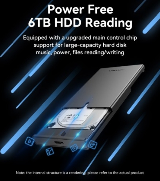 Внешний корпус Vention для HDD/SSD 2.5' (USB 3.0 Mirco-B) черный