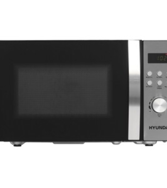 Микроволновая печь Hyundai HYM-D2074 черный/серебристый, 20 л, 700 Вт, переключатели - кнопки, поворотный механизм