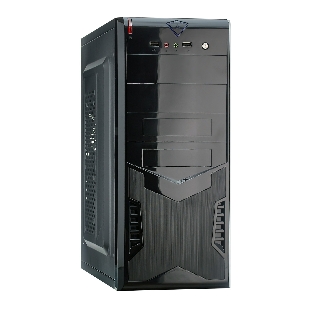 Компьютерный корпус ExeGate EX280389RUS Miditower ExeGate CP-604 Black, ATX, (CP500W, 80мм), 2хUSB, Audio