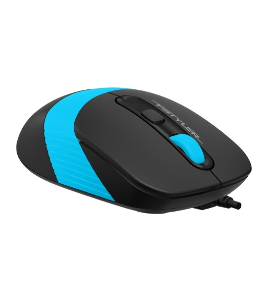 Мышь проводная A4Tech Fstyler FM10 черный/синий, 1600 dpi, USB, кнопки - 4