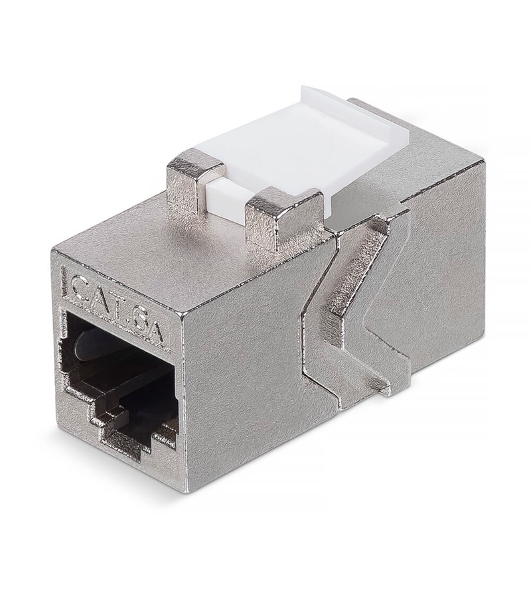 Адаптер проходной формата Rexant Pro Keystone, Jack RJ-45(8P8C), FTP, CAT 6A