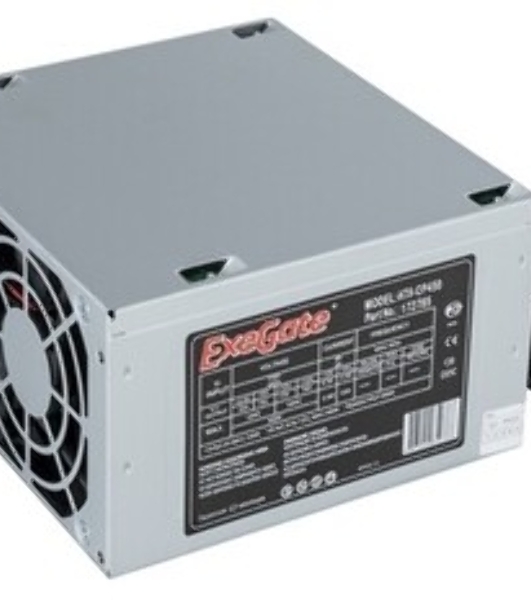Блок питания ExeGate CP450 (EX172785RUS-S), 450Вт, 80мм, серебряный