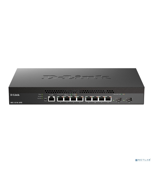 Коммутатор D-Link DXS-1210-10TS/B2A, 8×10 Гбит/с + 2×10 Гбит/с SFP+, управляемый