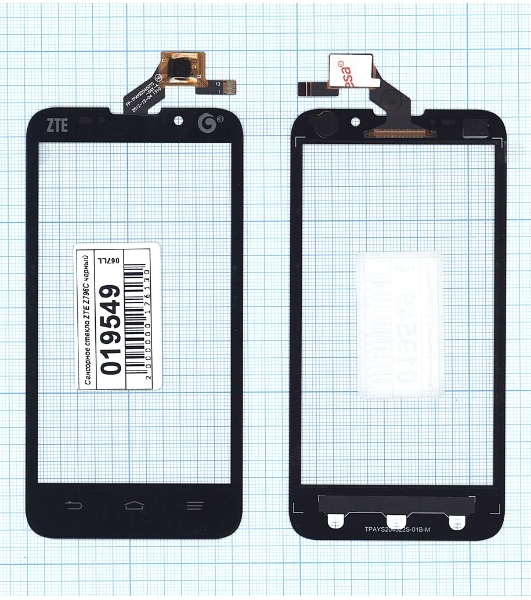 Сенсорное стекло (тачскрин) для ZTE Majesty Z796C, черное