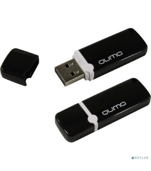Флешка USB QUMO 64Gb USB 2.0 Optiva 02 Black, цвет корпуса черный (QM64GUD-OP2-black)