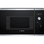Встраиваемая микроволновая печь Bosch BFL524MS0 нержавеющая сталь, 20 л, 800 Вт, переключатели - поворотный механизм/сенсор, фото 1