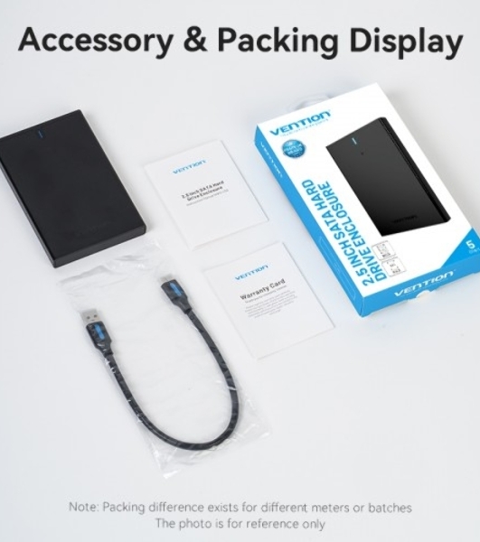Внешний корпус Vention для HDD/SSD 2.5' (USB 3.0 Mirco-B) черный