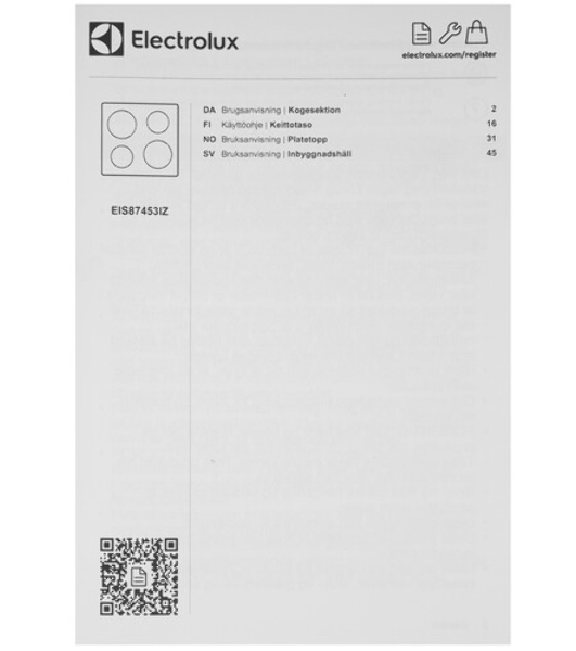 Индукционная варочная панель Electrolux EIS67453, : черный, индивидуальный слайдер для каждой зоны нагрева, 3-хступенчатая индикация остаточного тепла,акустический сигнал (вкл/выкл), Функция 'Booster', автоматика закипания, блокировка от детей, блокировка панели управления, Будильник, Таймер, функция 'Пауза', Таймер отключения с функцией Эко, беззвучный режим, Flexible Powermanagement, функция Hob-to-Hood, зона объединения Bridge, датчик от выкипания SenseBoil