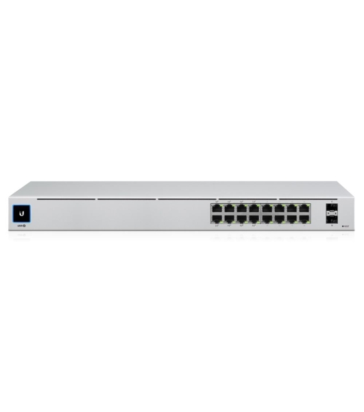 Коммутатор Ubiquiti UniFi USW-16-POE 2SFP 8PoE+ 42W управляемый
