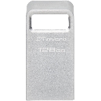 Флешка USB Kingston DataTraveler Micro (DTMC3G2/128Gb), 128Gb, USB 3.2 Gen 1, R/W 200/60, серебристый, фото3