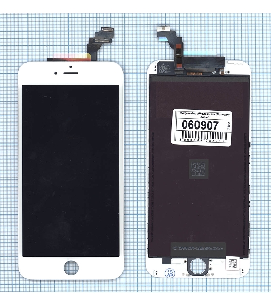 Дисплей для Apple iPhone 6 Plus в сборе с тачскрином (Foxconn) белый