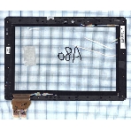 Сенсорное стекло (тачскрин) для Asus PadFone 3 A80 5363N FPC-1, черное с рамкой, фото3