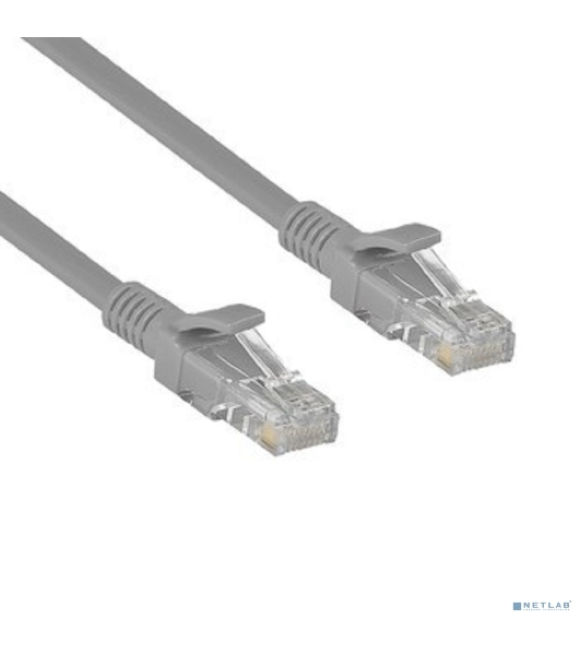 Патч-корд ExeGate UTP-RJ45-RJ45-5e-CU-5M-GY, UTP, cat.5e, 5м, медь, серый