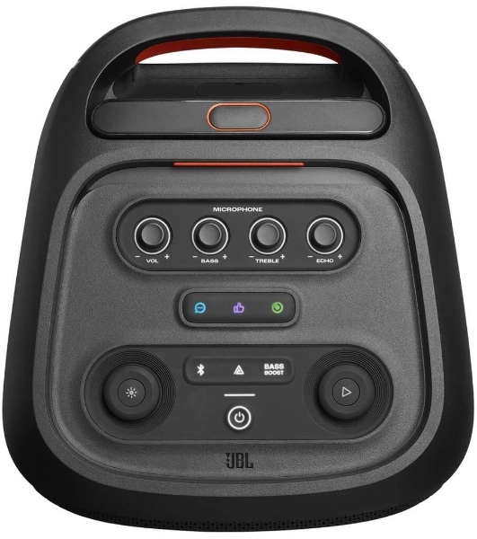 Портативная акустика JBL PartyBox Stage 320 (1.0 2 x 120 Вт, Bluetooth, AUX, USB, 6.3 мм jack, RGb подсветка, IPX4, JBLPBSTAGE320UK)